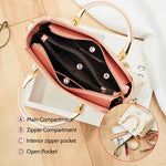 Carregue a imagem no visualizador da Galeria, FOXER Split Leather Elegant Handbag Women Chic Tote Female Shoulder Bag Large Capacity Lady Crossbody Bag Stylish Messenger Bags  Amaijoin
