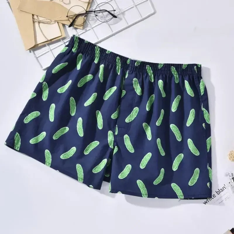 3pcs Boxer Men Shorts Boxers 100% Cotton Men Underwear Men's Panties Loose Male Underpants Homme Large Size Printing Arrow Pants  Amaijoin