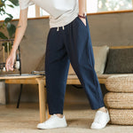 Load image into Gallery viewer, 2023 Summer Men&#39;s Trousers Cotton Linen Fashion Casual Pants Solid Color Breathable Loose Shorts Straight Pants Streetwear M-5XL  Amaijoin
