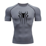 Carregue a imagem no visualizador da Galeria, New Compression Shirt Men Fitness Gym Super Hero Sport Running T-Shirt Rashgard Tops Tee Quick Dry Short Sleeve T-Shirt For Men  Amaijoin
