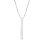 Carregue a imagem no visualizador da Galeria, Vnox 3D Vertical Bar Necklaces for Men, Layering Stainless Steel Geometric Pendant, Layered Wheat Rope Cuban Chain, Boy Collar  Amaijoin
