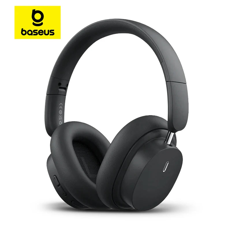 Baseus Bowie D05 Wireless Headphone 3D Spatial Audio Earphone Bluetooth 5.3 Headset 40mm Driver Foldable Over Ear Headphone 70H  Amaijoin