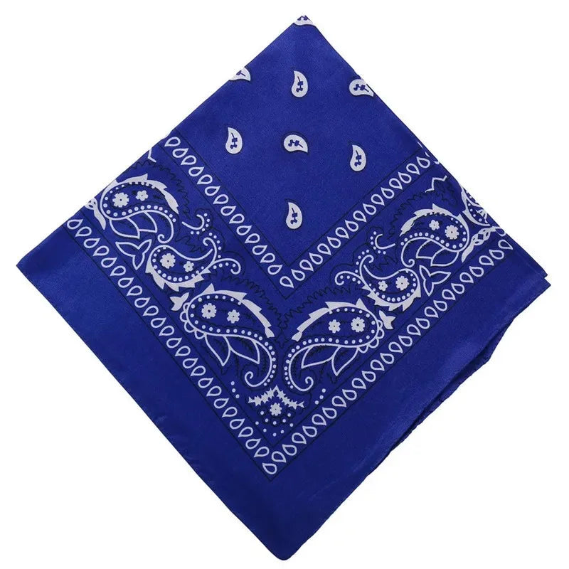 Fashion Bohemian Print Bandana Hair Bands for Women Girls Turban Headband Unisex Square Scarf Handkerchief Hair Accessories  Amaijoin