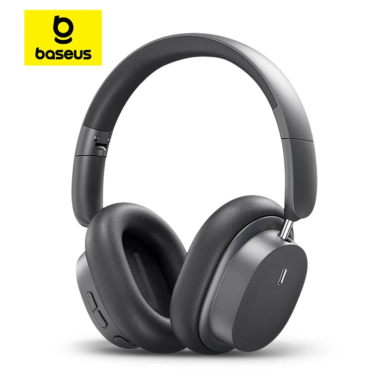 Baseus Bowie D05 Wireless Headphone 3D Spatial Audio Earphone Bluetooth 5.3 Headset 40mm Driver Foldable Over Ear Headphone 70H  Amaijoin