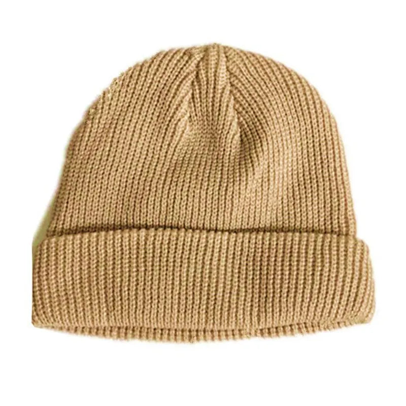 Hot Sale Daily Fisherman Beanie Hat Unisex Sailor Style Autumn Beanie Ribbed Knitted Hats For Men Women Short Melon Winter Hat  Amaijoin