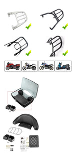 Load image into Gallery viewer, Universal 48L Motorcycle Rear Trunk Storage Box Tail Luggage Trunk Case Toolbox w/Backrest Pad Motobike Scooter Storage Box Tail  Amaijoin
