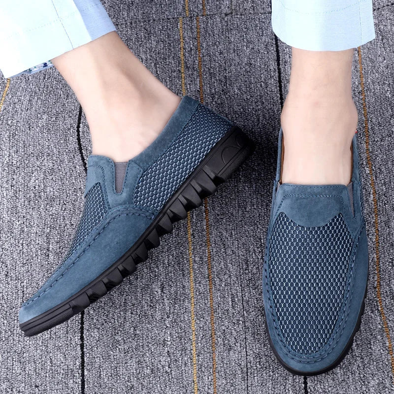 2023 Trend Men's Casual Shoes Large Size 37-47 Outdoor Breathable Mesh Fashion Sports Blue/gray Anti Slip Running Tennis Shoes  Amaijoin