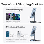 Carregue a imagem no visualizador da Galeria, UGREEN Magnetic Wireless Charger Stand 20W Max 2-in-1 Charging Stand For iPhone 15 14 Pro Max/iPhone 13/AirPods Fast Charger  Amaijoin
