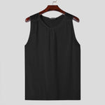 Carregue a imagem no visualizador da Galeria, Men&#39;s Tank Tops Solid Color Transparent O-neck Sleeveless Summer Male Vests Sexy Streetwear 2024 Fashion Men Clothing INCERUN  Amaijoin
