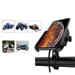 Carregue a imagem no visualizador da Galeria, Motorcycle Phone Holder Wireless Charger Moto Motorbike Mirror Mobile Stand Support USB Fast Wireless Charging Cellphone Mount  Amaijoin
