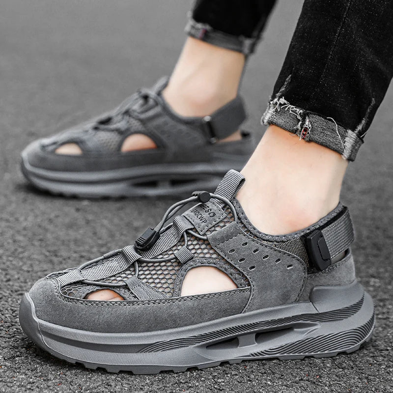 Fashion Outdoor  Heightening  Breathable  Sandals 2023 Summer  Men's New  Casual men's shoes  Amaijoin