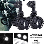 Carregue a imagem no visualizador da Galeria, Upgrade Brighter Lamp For BMW R1200GS F800GS F700GS F650 K1600 Motorcycle Fog Light Auxiliary Lights 40W 6000K  Amaijoin
