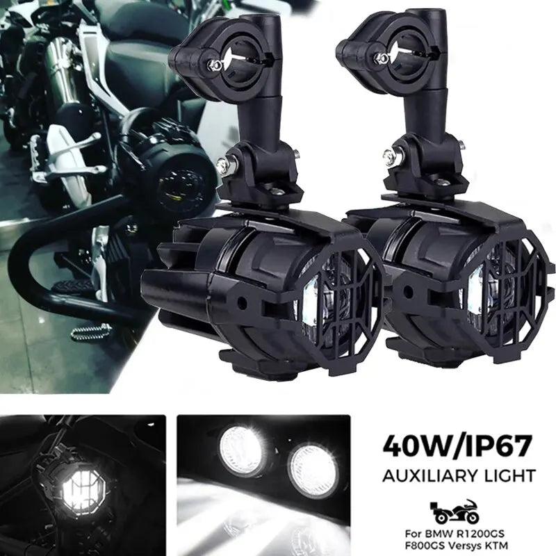 Upgrade Brighter Lamp For BMW R1200GS F800GS F700GS F650 K1600 Motorcycle Fog Light Auxiliary Lights 40W 6000K  Amaijoin