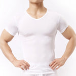 Carregue a imagem no visualizador da Galeria, Men&#39;s Sheer Undershirts Man Ice Silk Mesh See through Basics Shirts Sexy Fitness Bodybuilding Underwear  Amaijoin
