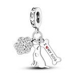 Load image into Gallery viewer, Charms Plata De Ley 925 Evil Blue Eyes Silver Sun Star Elk Dinosaur Flower Charm of Original Fits Women Anniversary DIY Jewelry  Amaijoin
