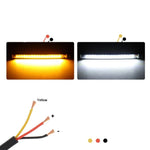 Carregue a imagem no visualizador da Galeria, 1Pc 12V LED Motorcycle Turn Signal Light &amp; DRL Amber White Moto Flasher Ring Fork Strip Lamp Flashing blinker Universal  Amaijoin
