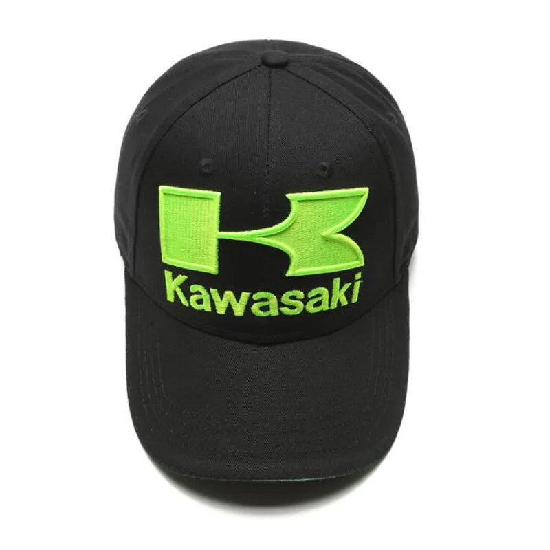 Kawasaki Genuine Men's and Women's Fashion Baseball Hat Embroidered Motorcycle Truck Driver Hat Dad Hat Racing Hat  Amaijoin