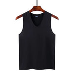 Carregue a imagem no visualizador da Galeria, Men&#39;s Underwears Undershirts Summer Vest Men Traceless Ice Silk Tank Top Slim Fit Sports Fitness Sleeveless Breathable Singlet  Amaijoin
