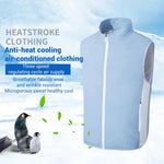 Load image into Gallery viewer, 2024 Summer Air-conditioning Vest Cooling Work Clothes Outdoor Heat Protection Three Speed Adjustment Fan Hiking Clothes  Amaijoin
