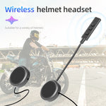 Carregue a imagem no visualizador da Galeria, Velev Motorcycle Bluetooth 5.0 Stereo Headset Moto Universal Helmet Headphones Wireless Handsfree Call with 250mHA  Amaijoin
