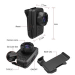 Carregue a imagem no visualizador da Galeria, Mini Body Camera with 1080P HD Recording, Back Clip, Camcorder, Video Recorder with IR Night Vision, Body Cam for Home No Batter  Amaijoin
