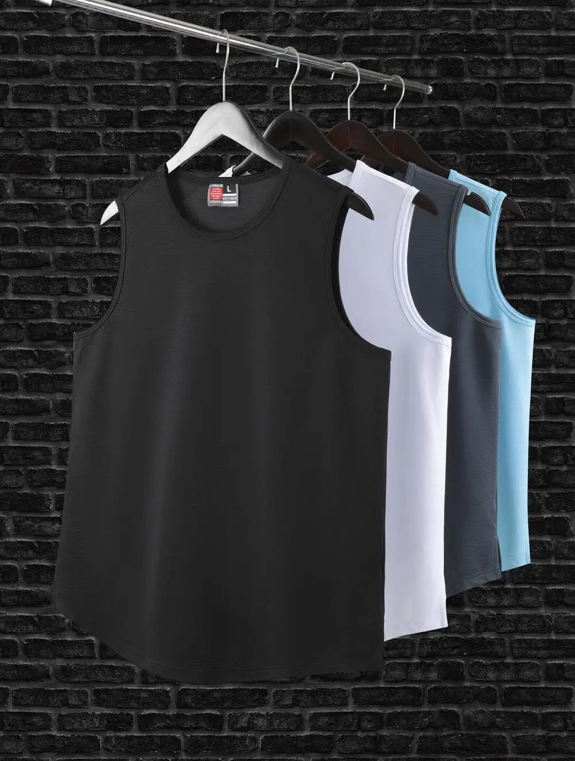 Men's Sleeveless Basketball Sports T-Shirt Quick Drying Breathable Tank Top For Running Training Marathon Fitness Vest Sportwear  Amaijoin