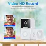 Carregue a imagem no visualizador da Galeria, WiFi Video Doorbell Smart Home Door Bell 2.4Ghz Wireless App Remote Language Intercom Rechargeable HD Camera Visual Doorbell  Amaijoin
