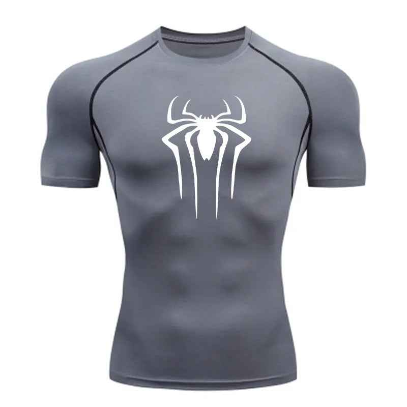 New Compression Shirt Men Fitness Gym Super Hero Sport Running T-Shirt Rashgard Tops Tee Quick Dry Short Sleeve T-Shirt For Men  Amaijoin