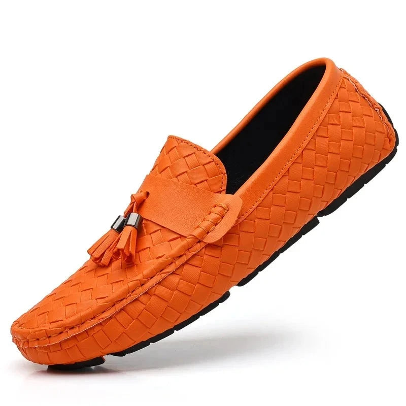 YRZL Leather Loafers Mens Driving Shoes Slip on Shoes Men High Quality Comfortable Big Size Man Classic Casual Mens Loafers  Amaijoin