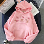 Carregue a imagem no visualizador da Galeria, Women 90s Y2k 2000s Hoodies Hello Kitty Hip Hop Hoodie Sanrio Sweatshirt Clothes Tops Sweatshirt Clothing Streetwear  Amaijoin
