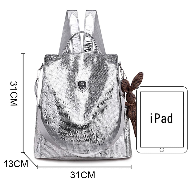 2024 New Women High Quality Leather Backpacks High Capacity Casual Travel Backpack Mochilas School Backpack for College Students  Amaijoin