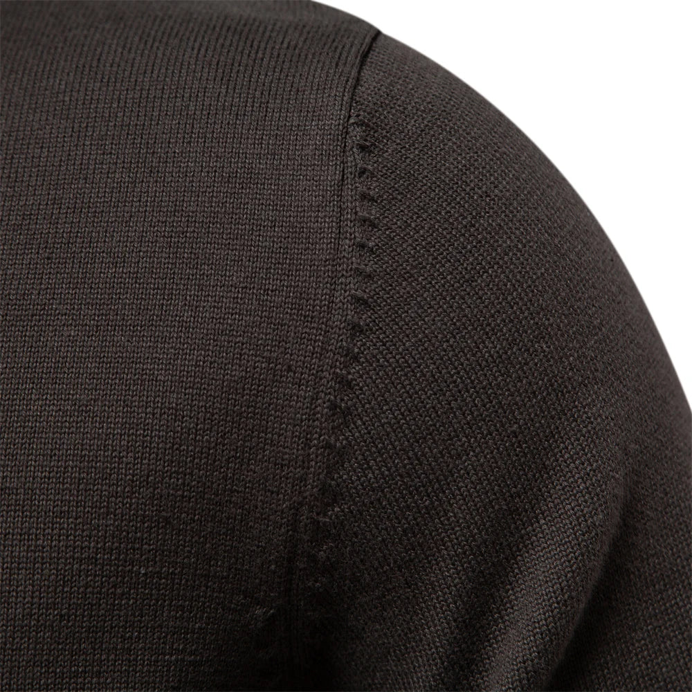 2023 New Winter Cotton Cardigan for Men Quality Mens Sweater Fashion Turn Down Collar Knitted Sweaters for Men  Amaijoin