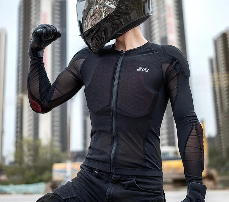 Motorcycle Jacket Summer Women Men CE 2 Level Motocross Armor Jacket Motorbiker Armor Racing Body Jaqueta Moto Clothing S-3XL  Amaijoin