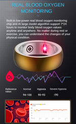 Load image into Gallery viewer, 202 New Smart Health Ring Women Heart Rate Blood Oxygen Sleep Emotion Monitor men Sport Waterproof Smart Rings  For IOS Android  Amaijoin
