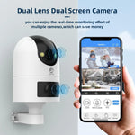 Carregue a imagem no visualizador da Galeria, JOOAN 6MP 4K PTZ WiFi IP Camera 5G WIFI Dual Lens Outdoor Waterproof Security Camera Color Night AI Tracking CCTV Surveillance  Amaijoin
