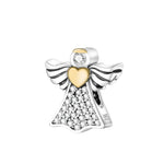 Carregue a imagem no visualizador da Galeria, 925 Sterling Silver My Angel Wings Heart Fashion Beads Fit Original Pandora Charms Bracelet Necklace Women Jewelry Anniversary  Amaijoin
