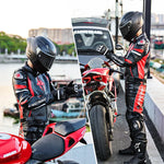 Load image into Gallery viewer, Motorcycle Coat Male Waterproof Winter Warm Racing Suit Four Seasons Motorcycle Female Windproof Rain And Fall Leather Motorcycl  Amaijoin
