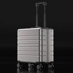 Carregue a imagem no visualizador da Galeria, KLQDZMS New Suitcase Small Boarding Box All Aluminum Magnesium Alloy Trolley Business Travel Bag 18 Inches Cabin Luggage  Amaijoin
