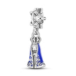 Load image into Gallery viewer, Charms Plata De Ley 925 Evil Blue Eyes Silver Sun Star Elk Dinosaur Flower Charm of Original Fits Women Anniversary DIY Jewelry  Amaijoin
