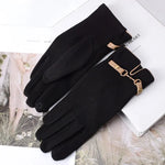 Carregue a imagem no visualizador da Galeria, Fashion Lady Glove Mittens Women Winter Vintage Touch Screen Driving Keep Warm Windproof  Dropshiping New Grace mitaine femme  Amaijoin
