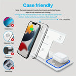 Carregue a imagem no visualizador da Galeria, Wireless Charger 3 in 1 For iPhone 15 14 13 12 Pro Max 11 15W Fast Charging Dock Station For Apple Watch Airpods Induction Stand  Amaijoin
