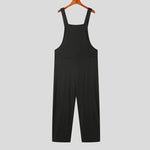 Load image into Gallery viewer, INCERUN 2023 American Style Handsome Men Fashion Pleated Striped Jumpsuits Casual Streetwear Male Solid Sleeveless Rompers S-5XL  Amaijoin
