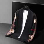 Load image into Gallery viewer, High-end brand knitted cardigan men&#39;s fashion luxury striped sweater casual shawl 2023 spring and autumn trend men&#39;s wear coat  Amaijoin
