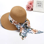 Carregue a imagem no visualizador da Galeria, Beach hat for women summer Bohemian sun protection straw hat bowkont visor sun hat sombrero Big eaves straw woven fisherman hat  Amaijoin
