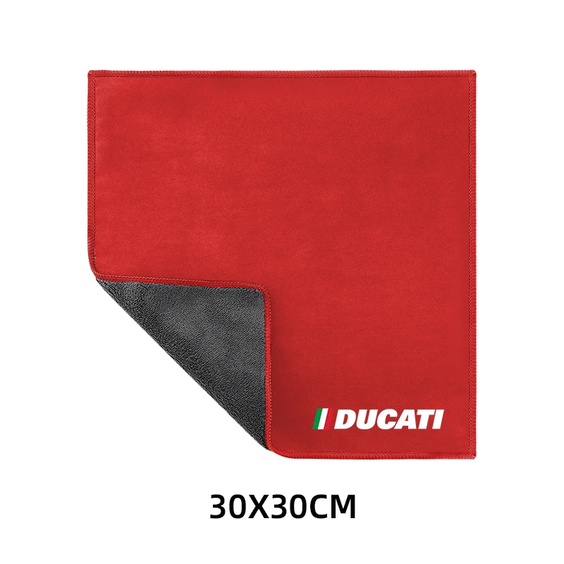 Motorcycle Wash Towel Microfiber Suede Cleaning Rag Cloth For Ducati Hypermotard 950 939 821 796 SP 1100 2007-2020  Amaijoin