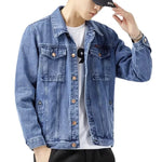 Carregue a imagem no visualizador da Galeria, 2024 Jacket Men&#39;s Casual Cotton Black Denim Jaqueta Jeans Masculina Slim Washed Retro Classic Blue Jeans Coat Male Men Clothing  Amaijoin
