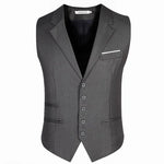 Carregue a imagem no visualizador da Galeria, Dress Vests For Men Slim Fit Mens Suit Vest Male Waistcoat Gilet Homme Casual Sleeveless Formal Business Jacket Plus Size M-6XL  Amaijoin
