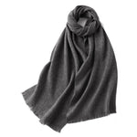 Carregue a imagem no visualizador da Galeria, JulyPalette 100% Pure Cashmere Warm Scarf Women Winter Autumn Short Tassle Wool Wrap Pashmina Shawl Cashmere Scarves for Ladies  Amaijoin
