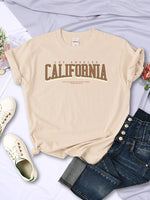 Load image into Gallery viewer, Los Angeles California The Winnerof Tournaments T-Shirt Women Summer Breathable T Shirts Street Clothes Simple Soft Short Sleeve  Amaijoin
