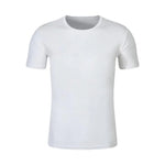 Carregue a imagem no visualizador da Galeria, Unisex T-shirt Fade-resistant Exquisite Edging Polyester Quick Dry Solid Color Pullover Top for Daily T-Shirt Men&#39;s Clothing  Amaijoin
